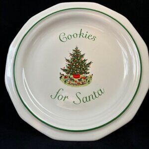Cookies for Santa plate